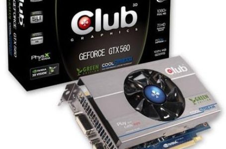 Club 3D a anuntat placa video GeForce GTX 560 Green Edition