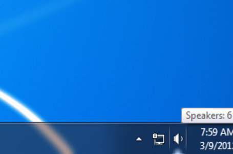 Mi-a disparut iconul volume din taskbar ( Windows 7 )
